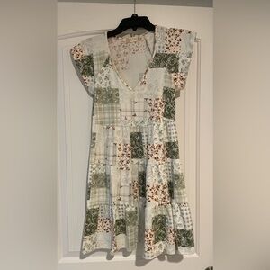 Altar’d State Dress - Patch V-neck